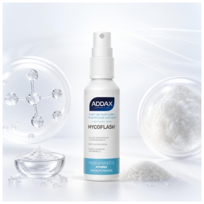 Addax Mycoflash Spray Traitement Mycose des Pieds d'Athlète 25 ML