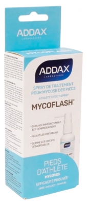 Addax Mycoflash Spray Traitement Mycose des Pieds d'Athlète 25 ML