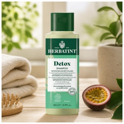Herbatint Shampoing Détox Cheveux Normaux Bio 260 ml
