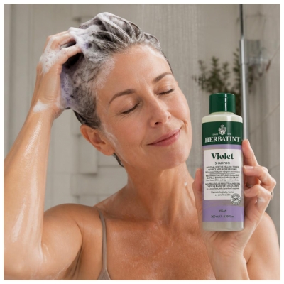 Herbatint Shampoing Violet Cheveux Blancs et Décolorés 260 ml