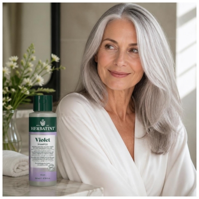 Herbatint Shampoing Violet Cheveux Blancs et Décolorés 260 ml