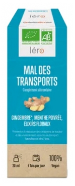 Léro Mal des Transports Complément Alimentaire Bio 20 ml