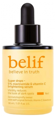 Belif Super Gouttes Sérum Unifiant Vitamine C et 5% Niacinamide 30 ml