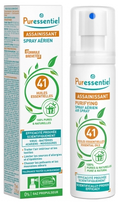 Puressentiel Spray Aérien Assainissant Aux 41 Huiles Essentielles - 75 ml