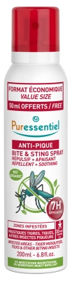 Puressentiel Nouvelle Formule : Spray Répulsif Anti-Pique Aux He Bio - 200 ml (Mars 2022)