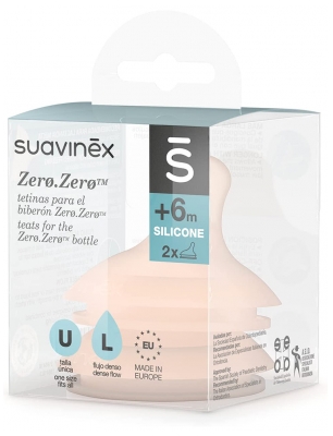 Suavinex Zero.Zero Tétine pour Débit Dense 6 Mois