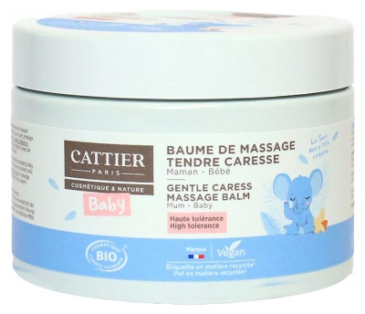 Cattier Baby Tendre Caresse Baume de Massage Bio 100 g