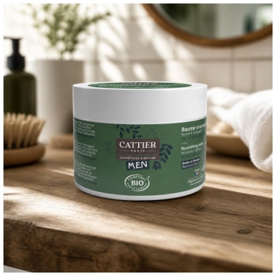 Cattier Men Baume Nourrissant Cheveux et Barbe Bio 90 g