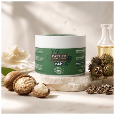 Cattier Men Baume Nourrissant Cheveux et Barbe Bio 90 g