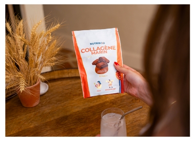 Nutri&Co Collagène Marin Type 1 et 2 Peau & Articulations Saveur Cacao 240 g