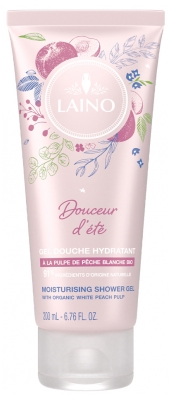 Laino Gel Douche Hydratant Pêche - Douceur d'Été Tube 200 ml