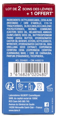 Laino Soin Des Lèvres Pro Intense 3 x 4 g dont 1 Offert