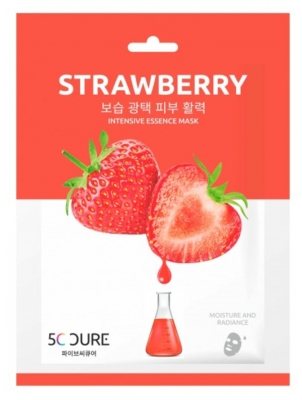 Jkosmec 5C Cure Essence Intensive Masque Tissu à la Fraise 25 ml