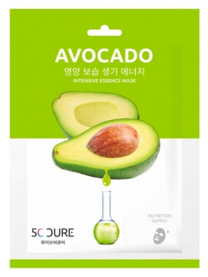 Jkosmec 5C Cure Essence Intensive Masque Tissu à l'Avocat 25 ml
