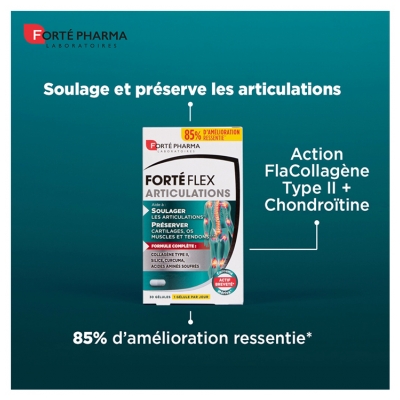Forté Pharma Forte Flex Articulations - Articulations, Cartilages, Os, Muscles, Tendons - 30 Gélules