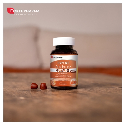 Forté Pharma Expert Autobronz 3en1 Framboise 60 Gummies
