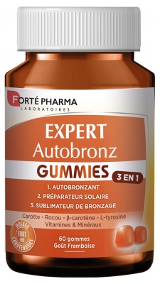 Forté Pharma Expert Autobronz 3en1 Framboise 60 Gummies