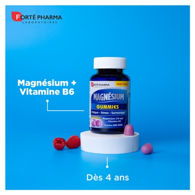 Forté Pharma Magnésium Gummies - Fatigue-Stress-Surmenage - 45 Gommes