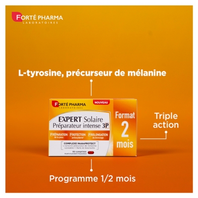 Forté Pharma Expert Solaire Préparateur Intense 3P 60 Unités