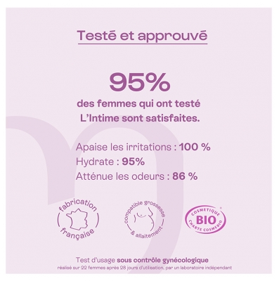 Omum L'Intime Soin d'Hygiène Intime Hydratant et Apaisant Bio150 ml
