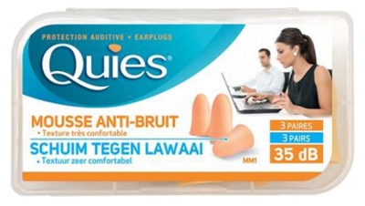 Quies Mousses Chair - Boîte de 3 Paires