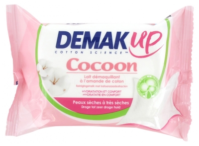 Demak'Up Cocoon Lingettes Démaquillantes Peaux Sèches à Très Sèches 25 Unités