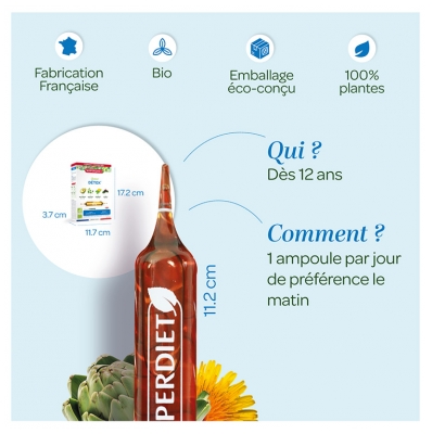 Superdiet Pissenlit Bio - 20 Ampoules de 15 ml
