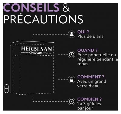 Herbesan Carbogaz - 45 Gélules