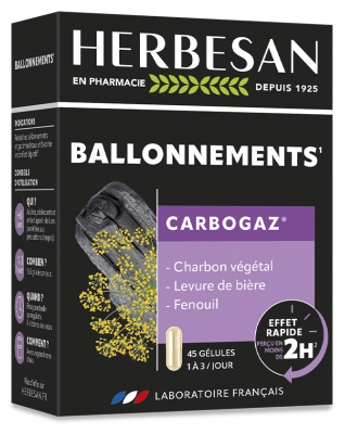 Herbesan Carbogaz - 45 Gélules