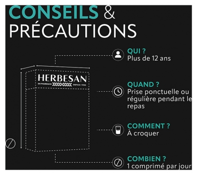 Herbesan Adoucid Menthe - 30 Comprimés