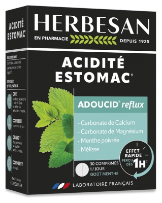 Herbesan Adoucid Menthe - 30 Comprimés