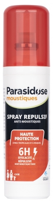 Parasidose Moustiques Spray Anti-Moustiques Zones Tropicales 100 ml