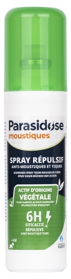 Parasidose Moustiques Spray Anti-Moustiques et Tiques 100 ml