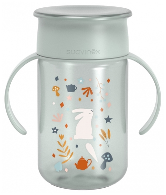 Suavinex Wonderland Tasse d'Apprentissage 340 ml Dès 12 Mois - Couleur : Bleu