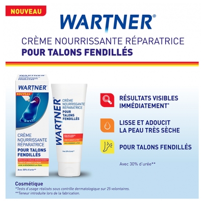 Cryopharma Wartner Crème Nourrissante Réparatrice Pour Talons Fendillés 50 ml