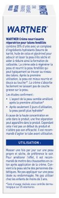 Cryopharma Wartner Crème Nourrissante Réparatrice Pour Talons Fendillés 50 ml