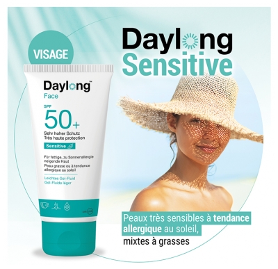 Daylong Sensitive Face Gel-Fluide Léger SPF 50+ 50 ml