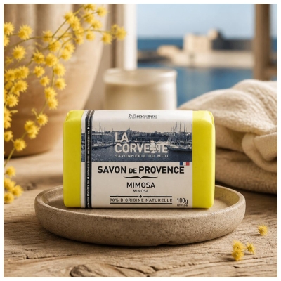 La Corvette Savon de Provence Mimosa 100 Grammes