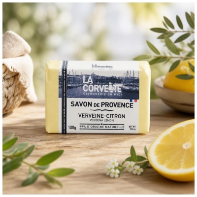 La Corvette Savon de Provence Verveine Citron 100 Grammes
