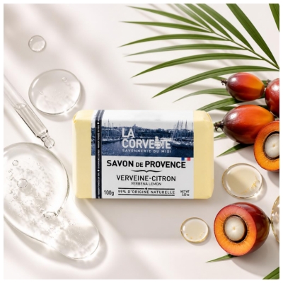 La Corvette Savon de Provence Verveine Citron 100 Grammes