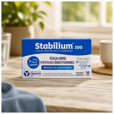 Laboratoire Yalacta Stabilium 200 Équilibre Psycho-Émotionnel 30 Unités