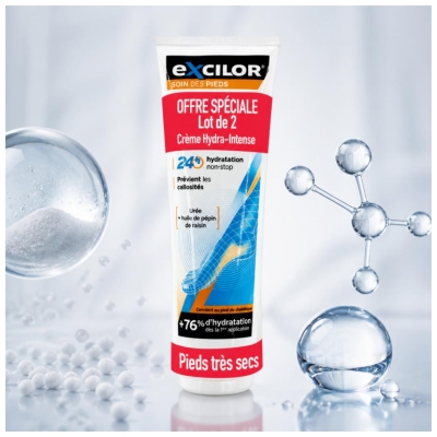 Excilor Crème Hydra-Intense Lot 2 x 125 ML