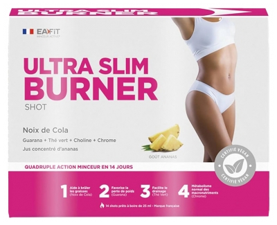 Eafit Ultra Slim Burner Shot Quadruple Action Minceur 14 Unités