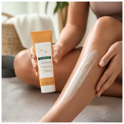 Klorane Dépilatoire Crème Dépilatoire à l'Amande Douce - Peaux Sensibles - Offre Spéciale Duo 2 x 150 ml