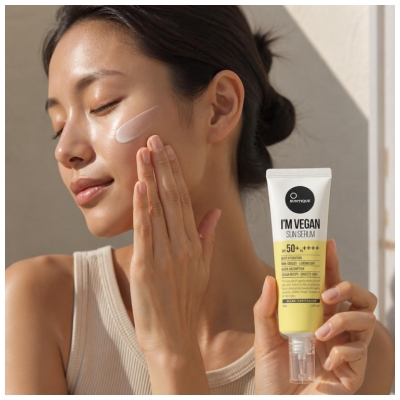 Suntique I'm Vegan Sun Serum Crème Solaire Visage SPF50+ 50 ML
