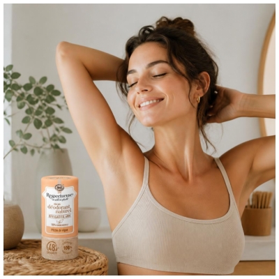Respectueuse Mon Déodorant Naturel Pêche de Vigne Bio 50 Grammes