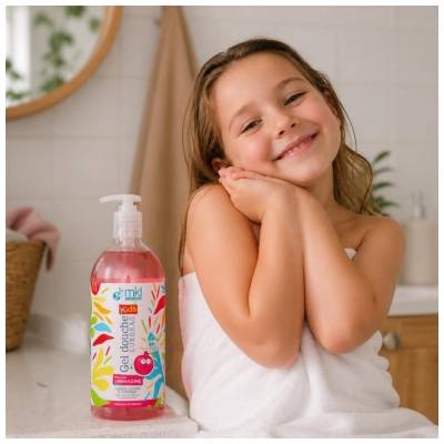 MKL Green Nature kids Gel Douche Surgras Grenadine de 1 Litre
