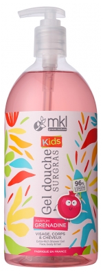 MKL Green Nature kids Gel Douche Surgras Grenadine de 1 Litre