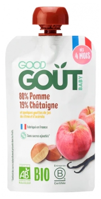 Good Goût Châtaigne Pomme dès 4 Mois Bio 120 g