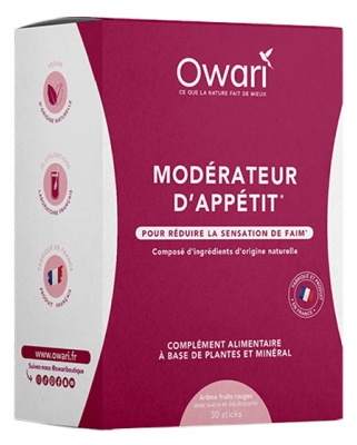 Owari Modérateur d'Appétit Sticks 30 Unités